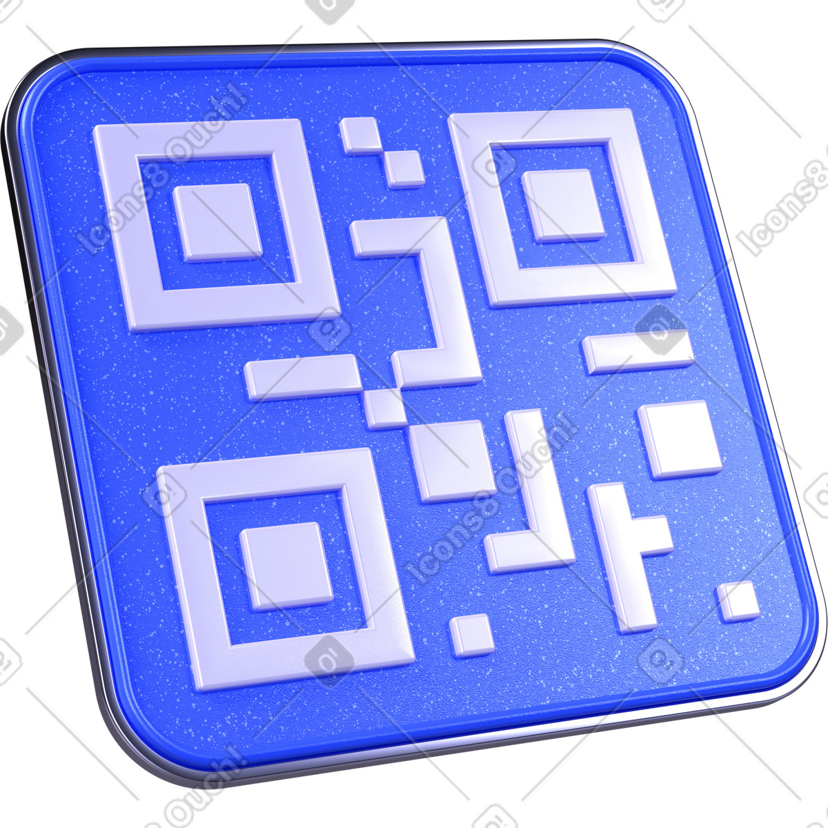 Иллюстрация Qr-код, значок цифрового сканирования, бесконтактная метка доступа в стиле 3D Boost — скачать в форматах PNG, SVG