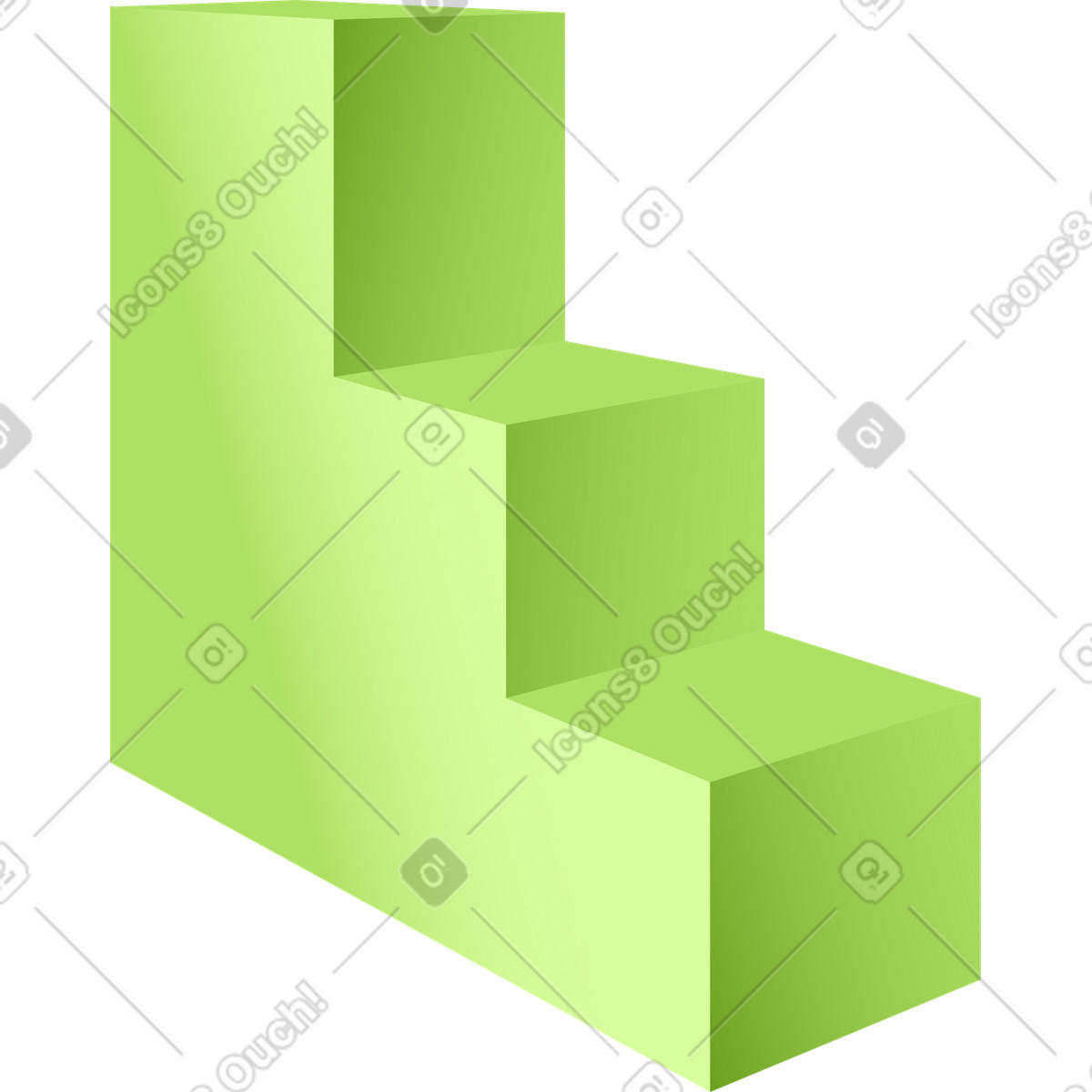 Ilustração de Escadaria em no estilo Levels para baixar em PNG, SVG