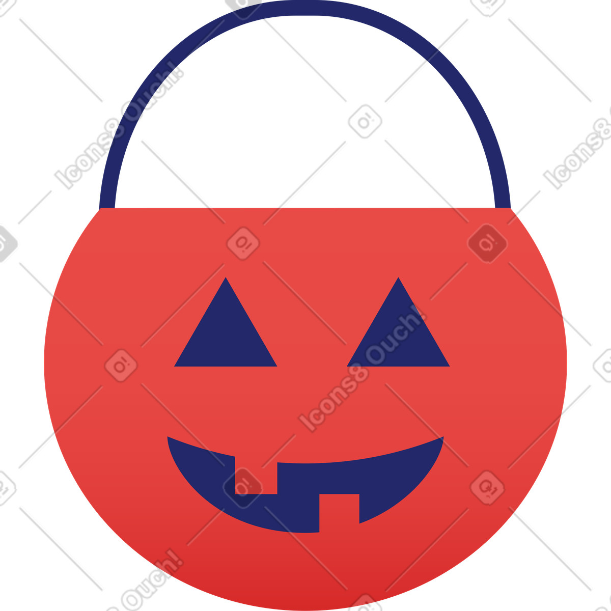 Illustration Sac de citrouille dans le style Clip à télécharger aux formats PNG, SVG