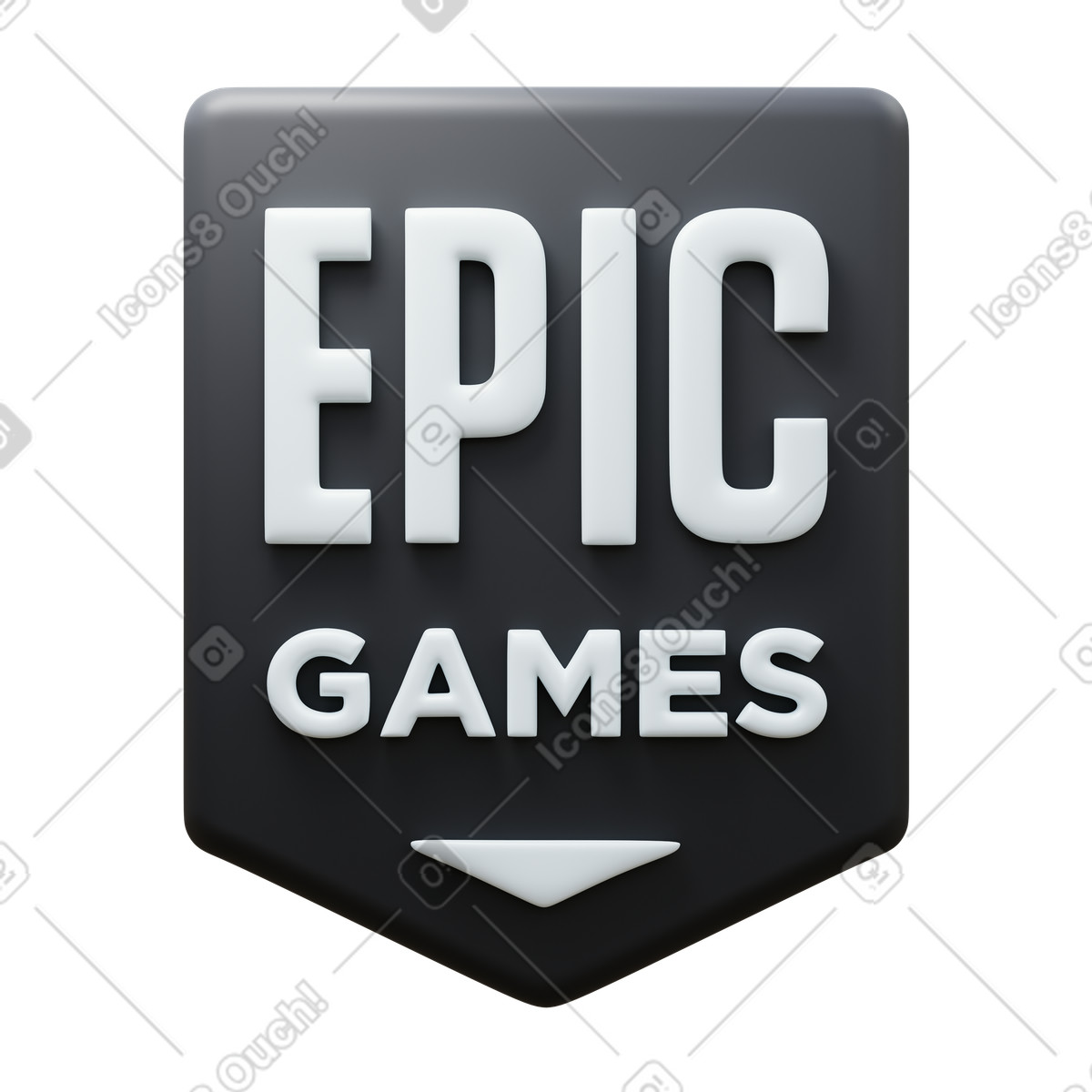Ilustração de Epic games em no estilo 3D Fluency para baixar em PNG, SVG