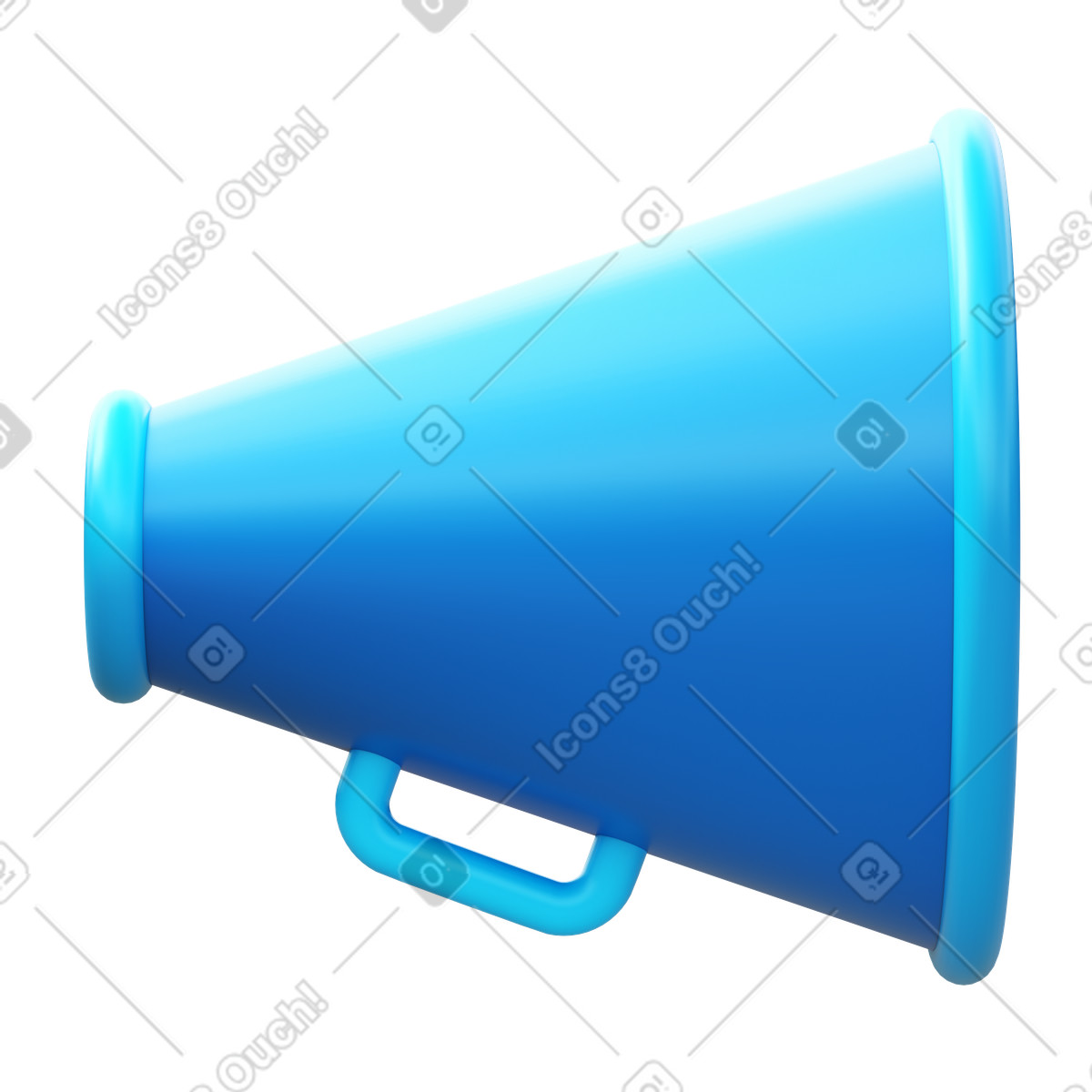 Ilustração de Megaphone em no estilo 3D Fluency para baixar em PNG, SVG