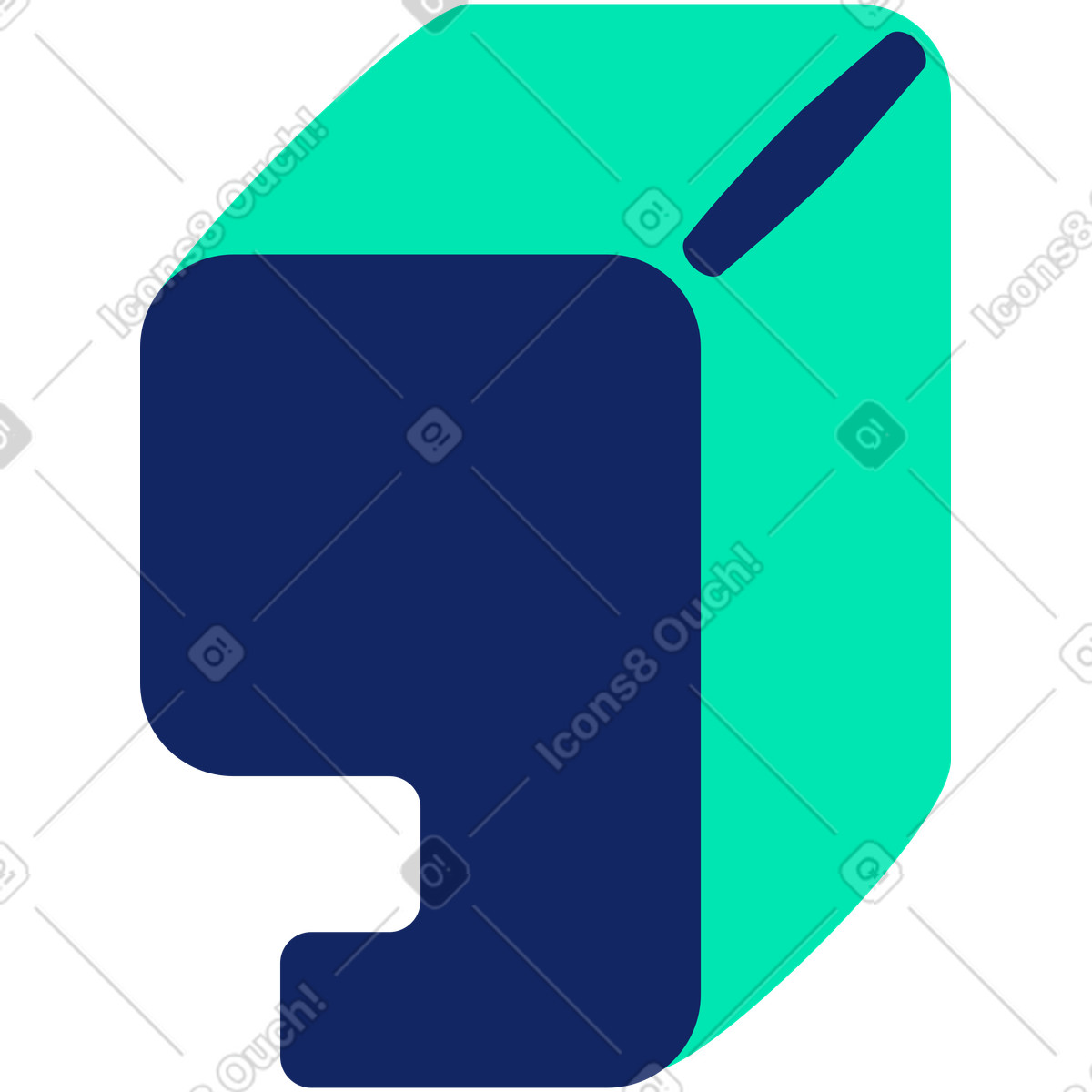 Illustration Paragraphe dans le style Cyborg à télécharger aux formats PNG, SVG