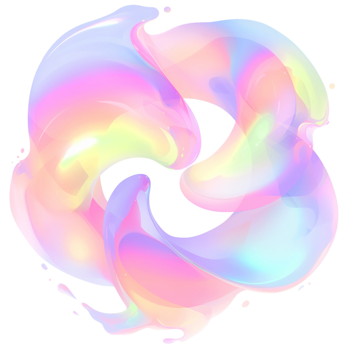 Abstract circle splash illustration in Fluid style download in PNG, SVG