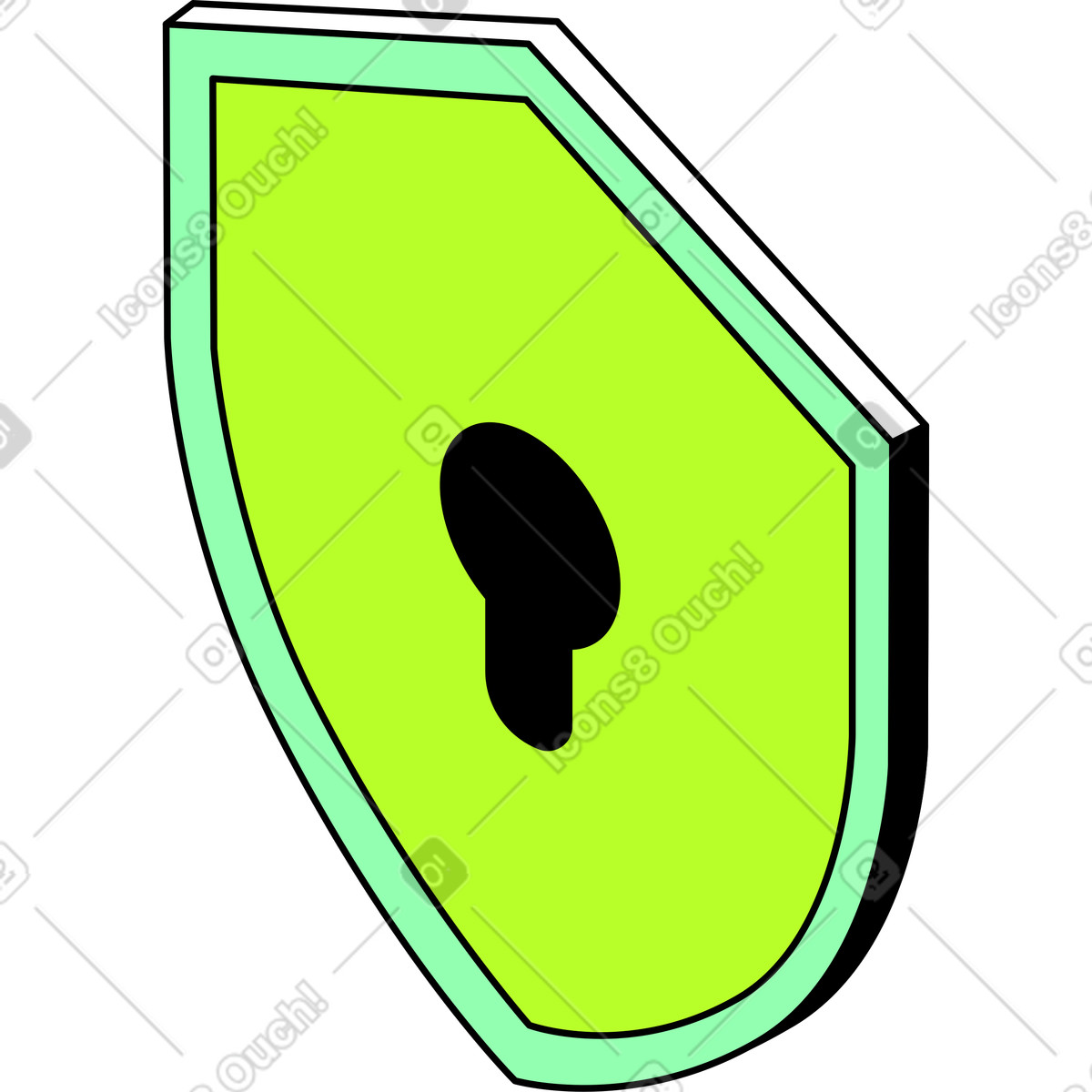Schild-Illustration im Project-Stil als Download in PNG, SVG