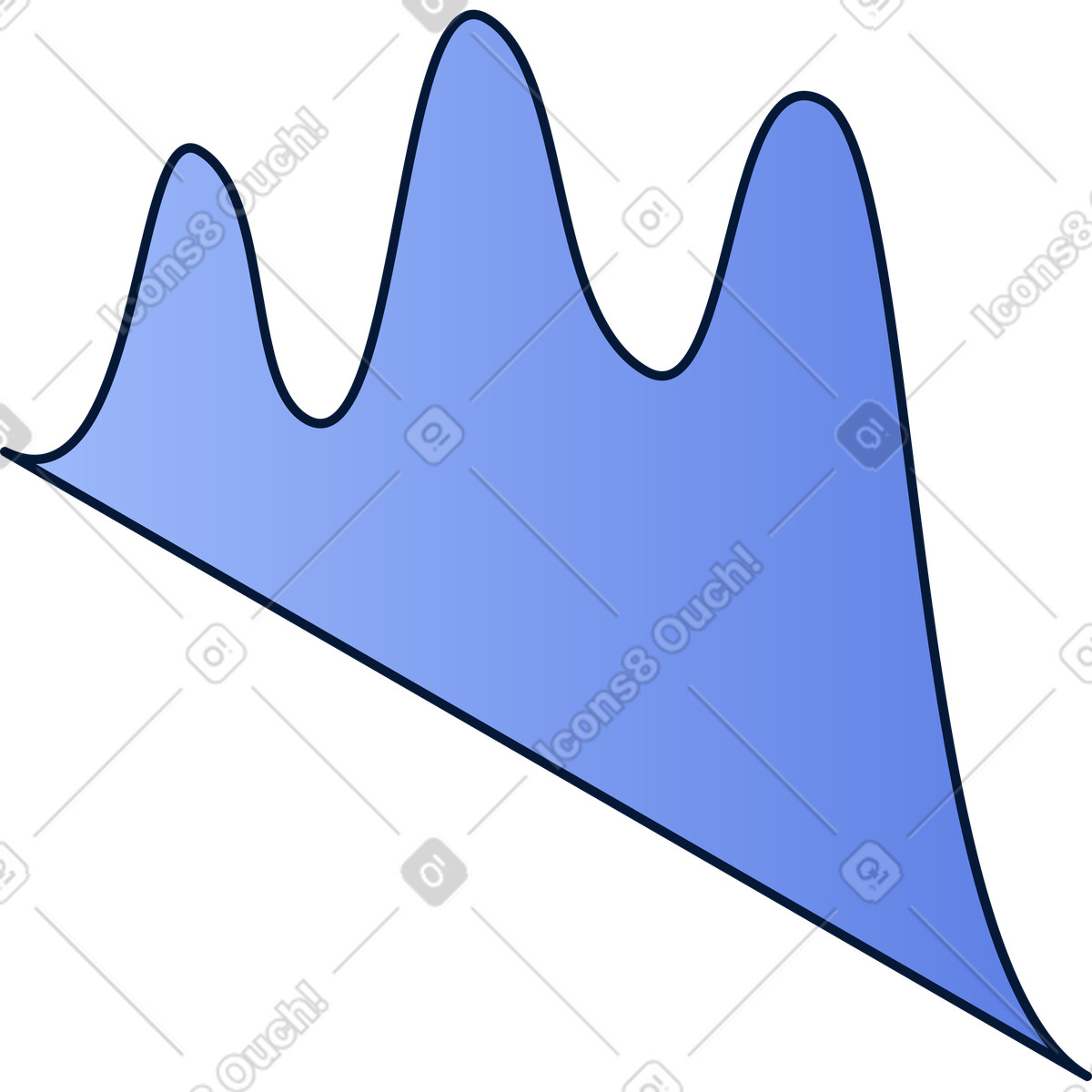 Illustration Courbe de croissance dans le style Neat à télécharger aux formats PNG, SVG
