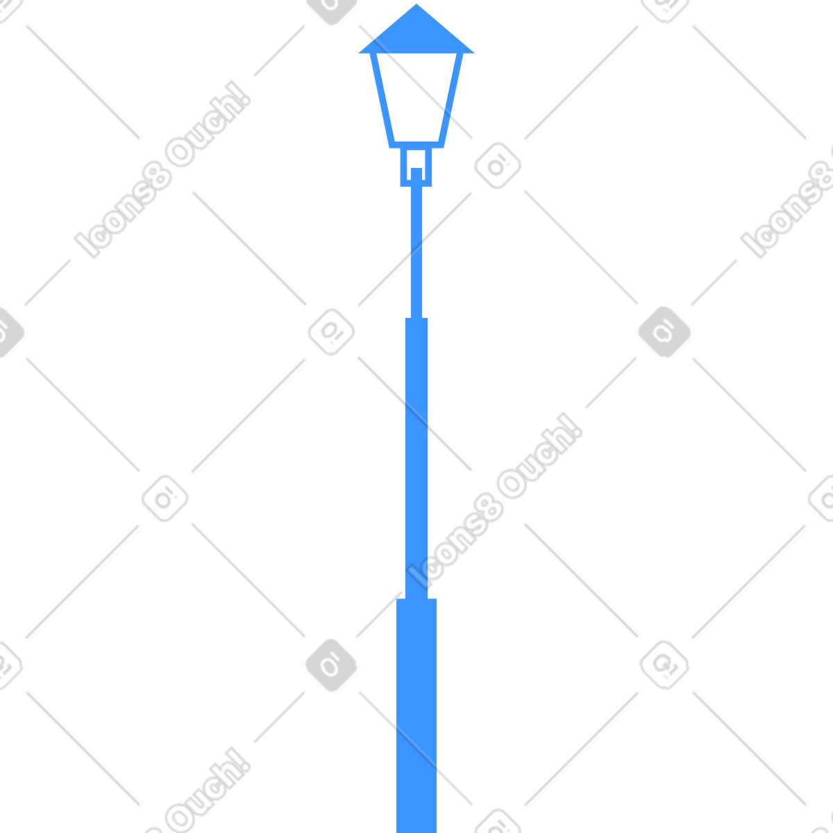 Ilustração de Lâmpada rua em no estilo Urban para baixar em PNG, SVG