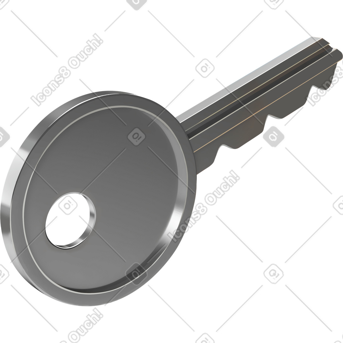 Chiave illustrazione in stile 3D Corporate scarica in PNG, SVG