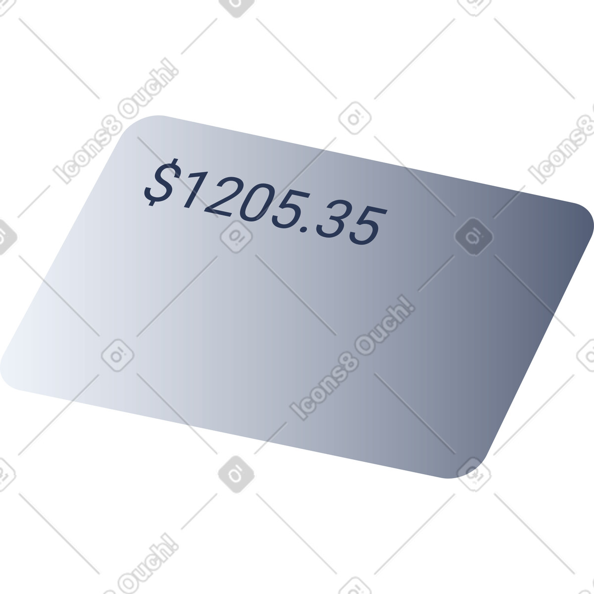 Bank card illustration in Lucent style download in PNG, SVG