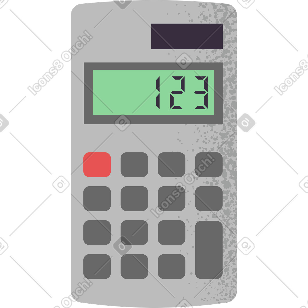 Calcolatrice illustrazione in stile Pale scarica in PNG, SVG