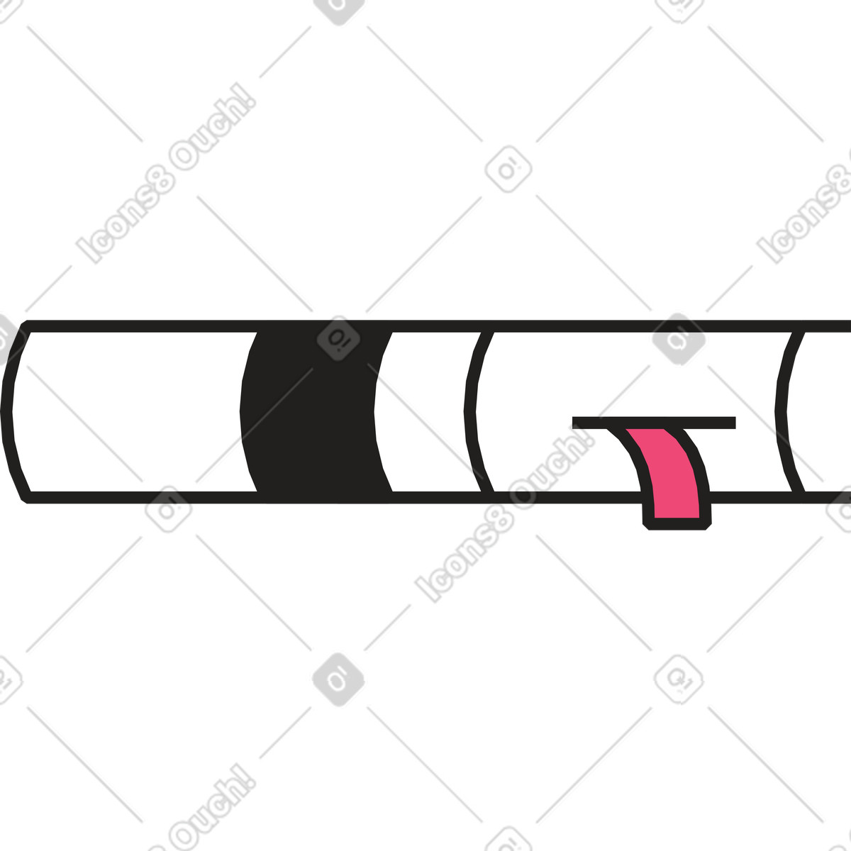Ilustración Libro con marcador en estilo Dazzle Line a descargar en PNG y SVG