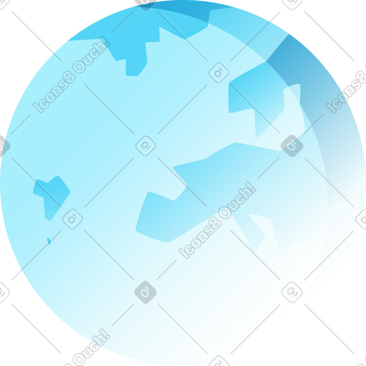 Icy スタイルの 惑星 のイラストをPNG、SVG形式でダウンロード
