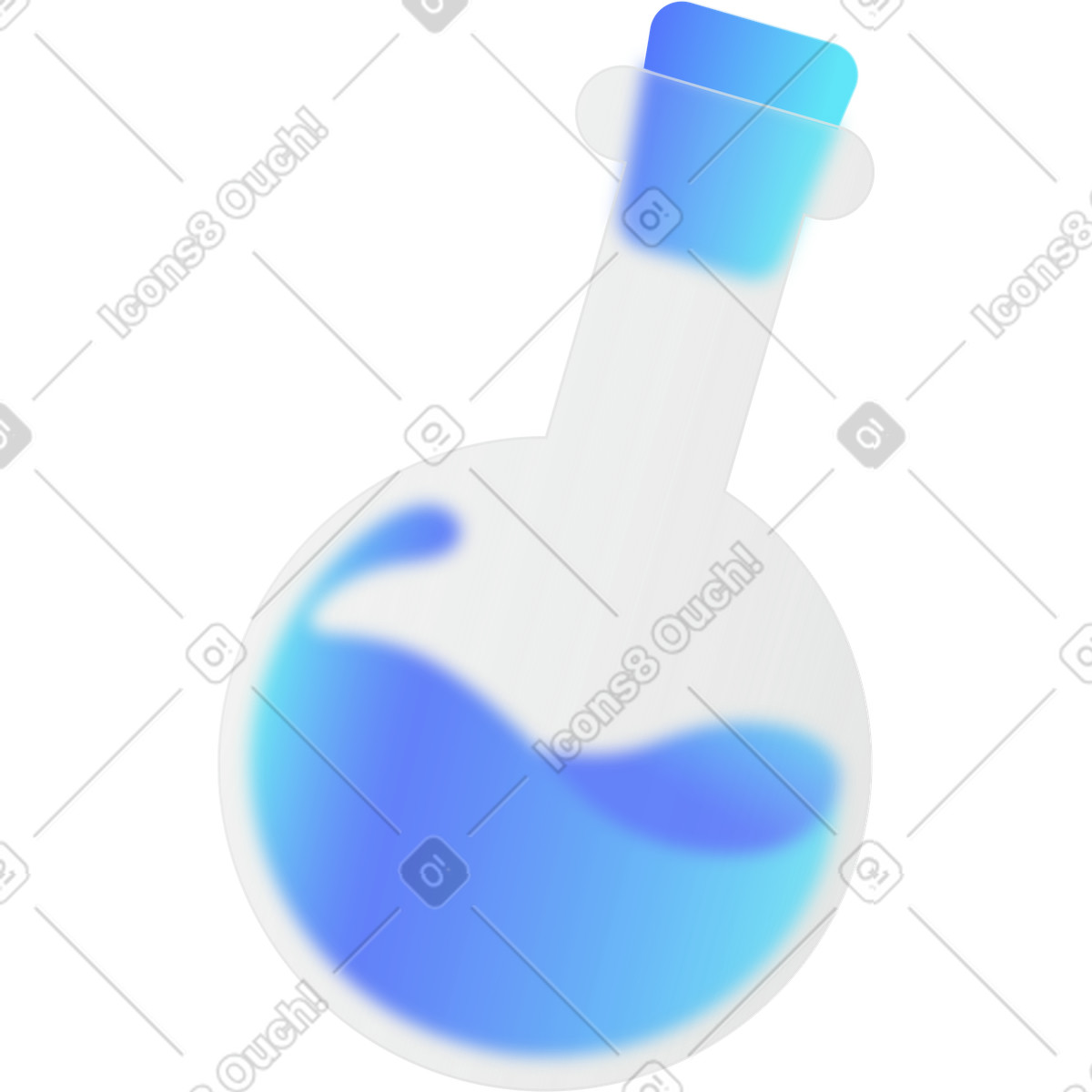 Morphis スタイルの Laboratory glass flask のイラストをPNG、SVG形式でダウンロード