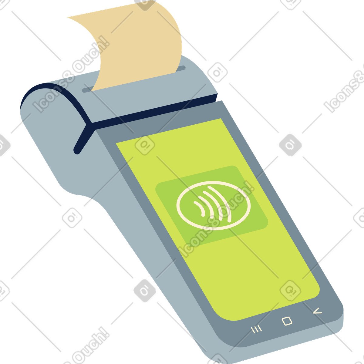 Pos terminal illustration in Catchy style download in PNG, SVG