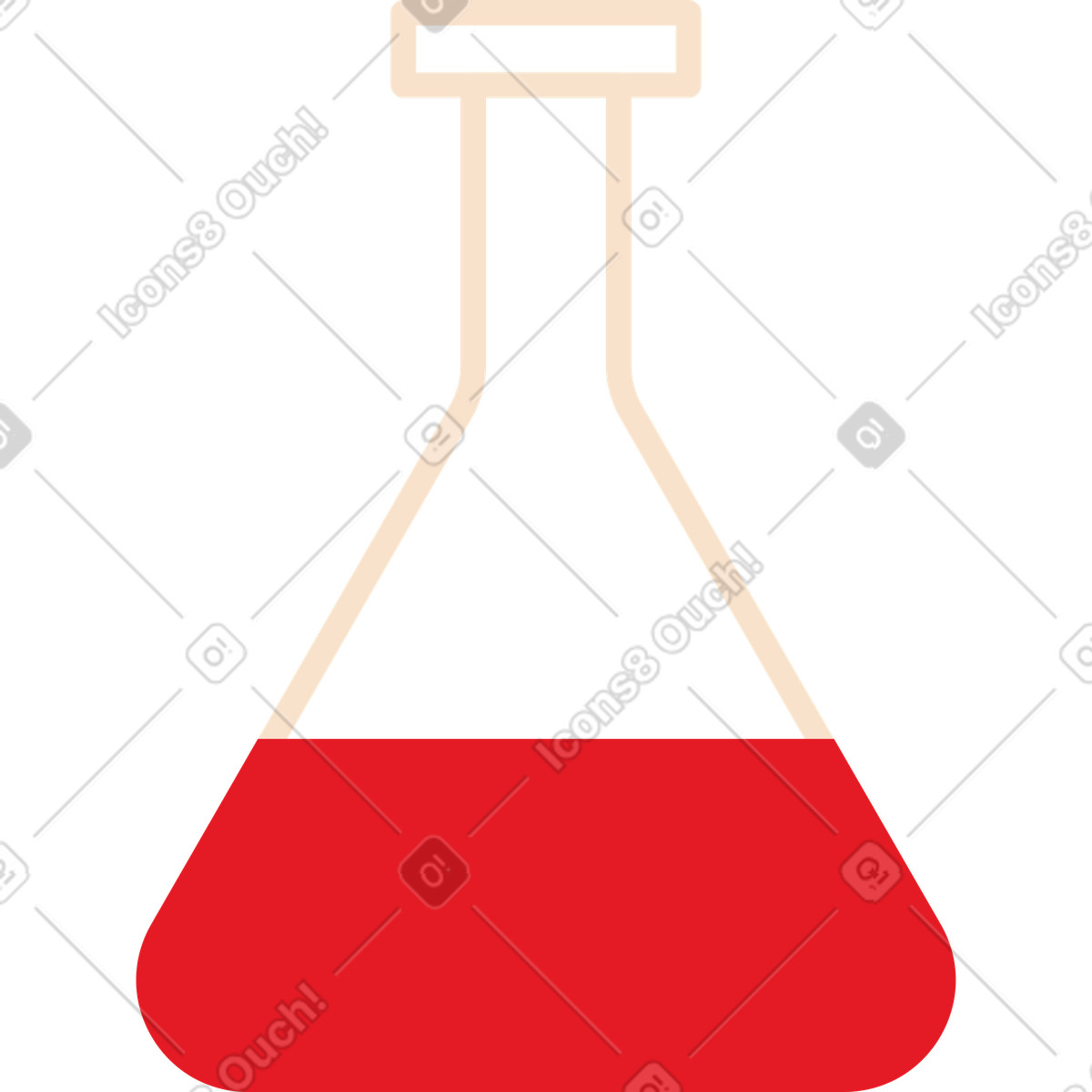 Ilustração de Balão triangular para ciência em no estilo Folks baixar em PNG, SVG