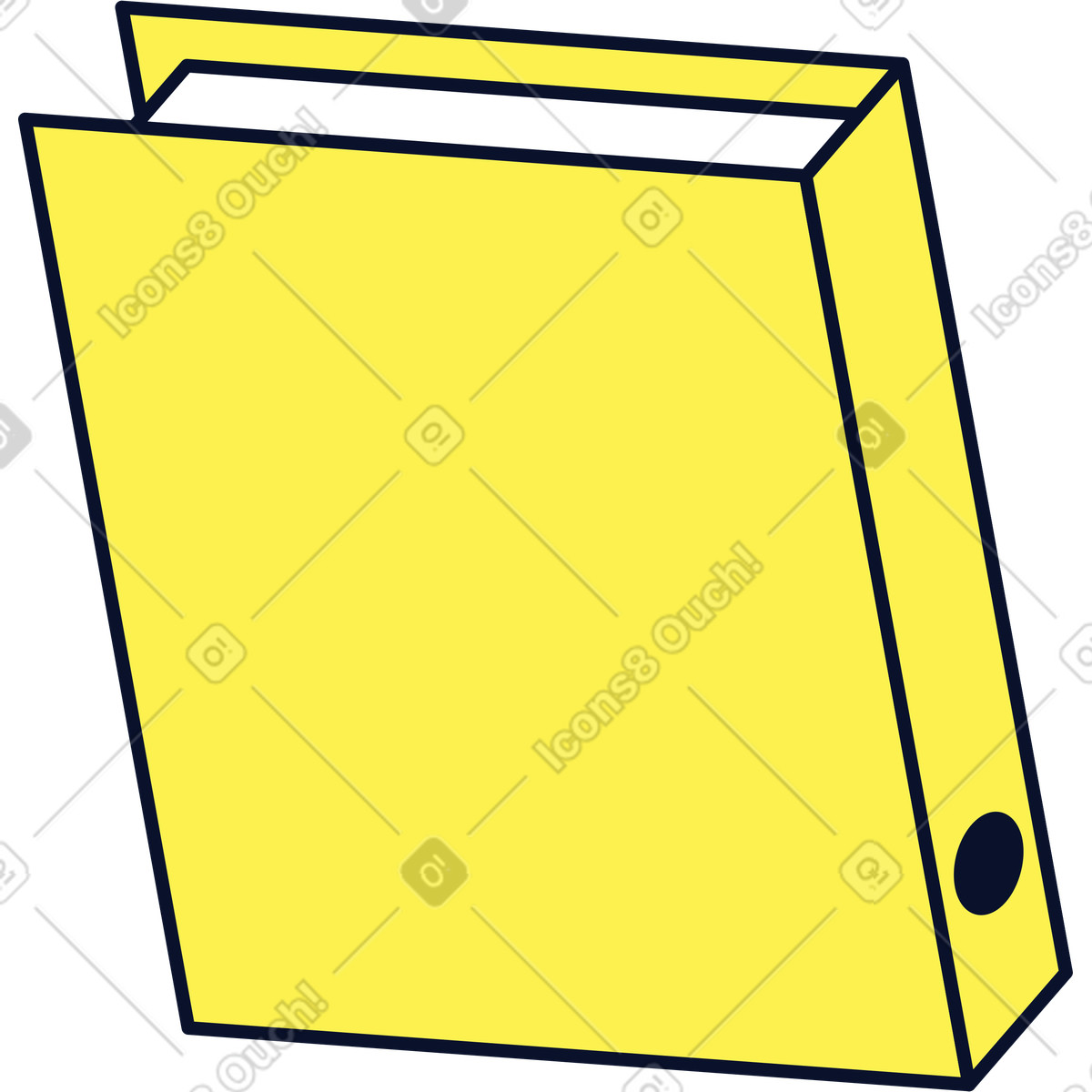 Ilustração de Pasta com documentos em no estilo Flexy para baixar em PNG, SVG