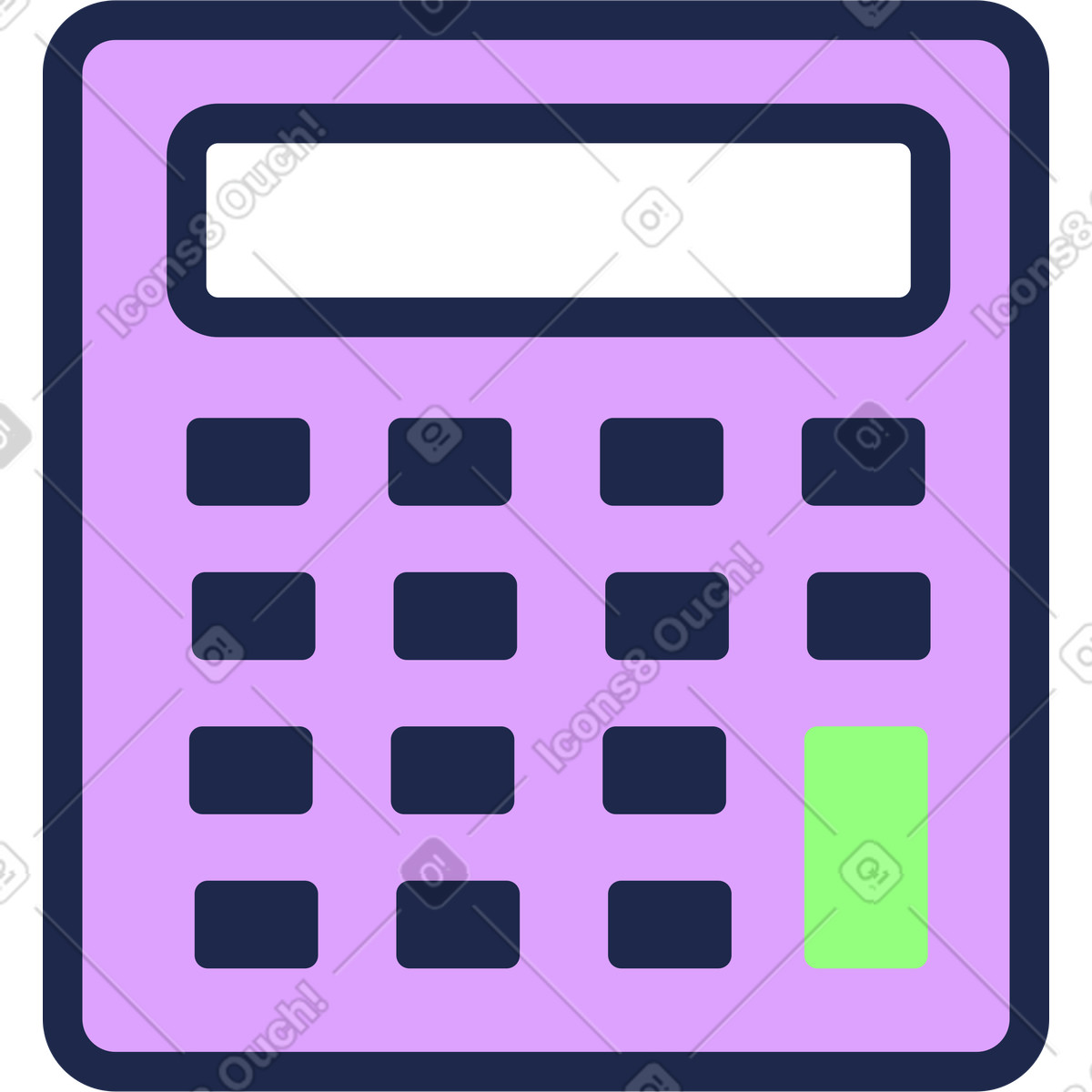 Taschenrechner-Illustration im Outline-Stil als Download in PNG, SVG
