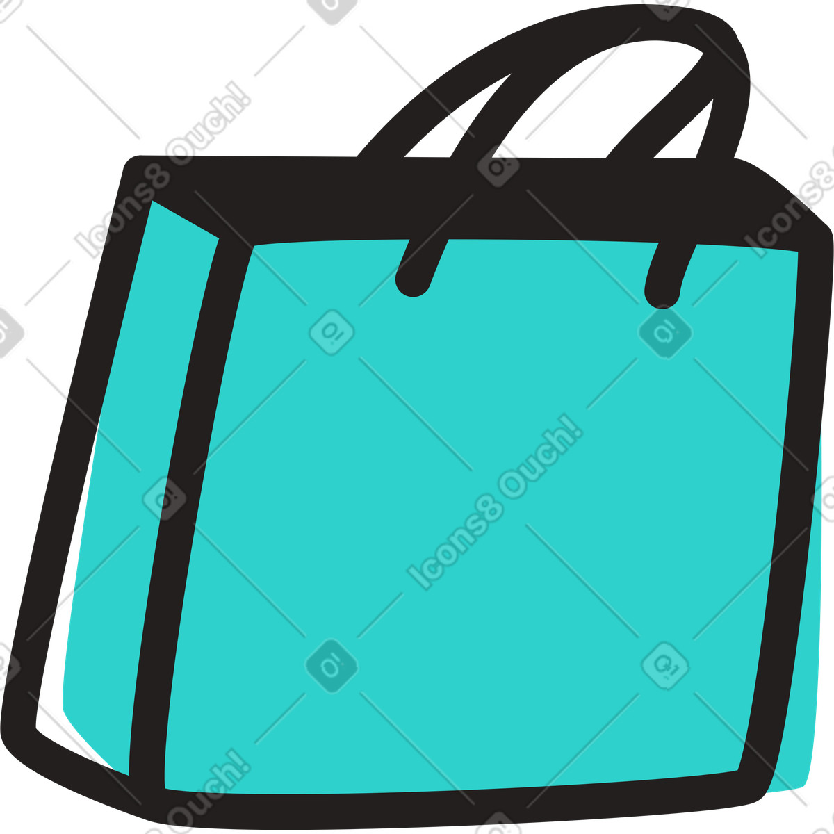 Illustration Sac de courses dans le style Little à télécharger aux formats PNG, SVG