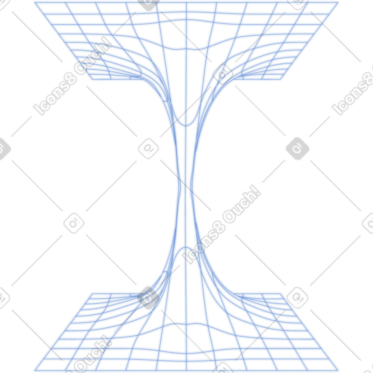Flusso di dati wireframe illustrazione in stile Dimension scarica in PNG, SVG