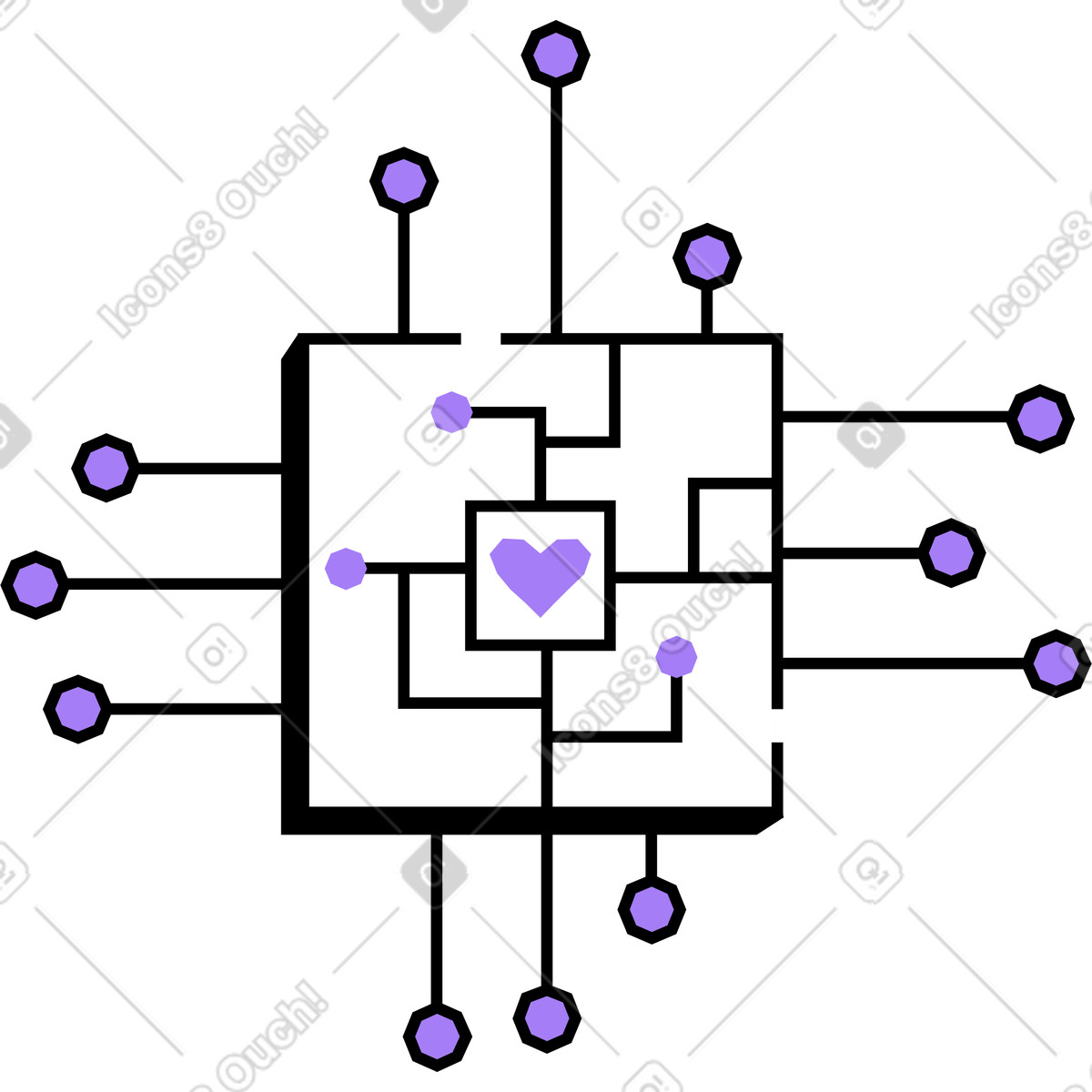 Ilustración Pastilla en estilo Amethyst a descargar en PNG y SVG