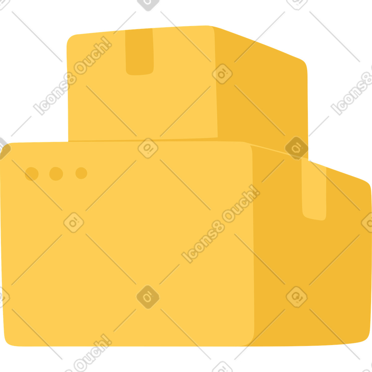 Two boxes illustration in Social style download in PNG, SVG
