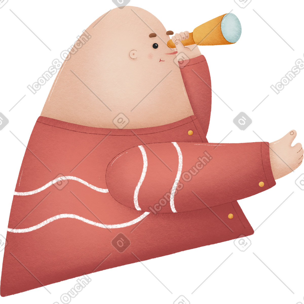 Ilustración Chico en estilo Woolly a descargar en PNG y SVG