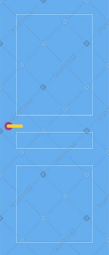 파란 문 PNG, SVG
