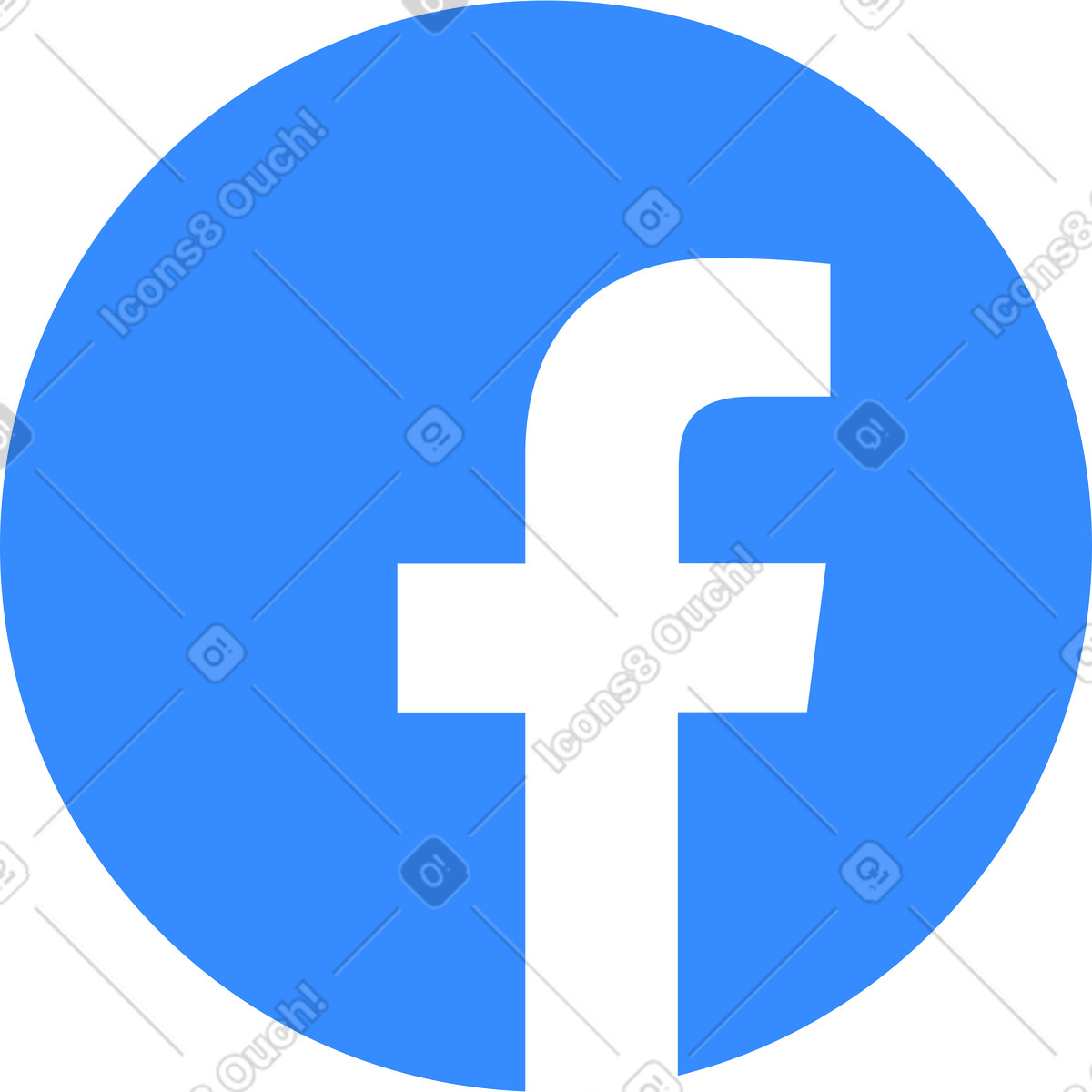 Ilustración Facebook en estilo Knotty a descargar en PNG y SVG