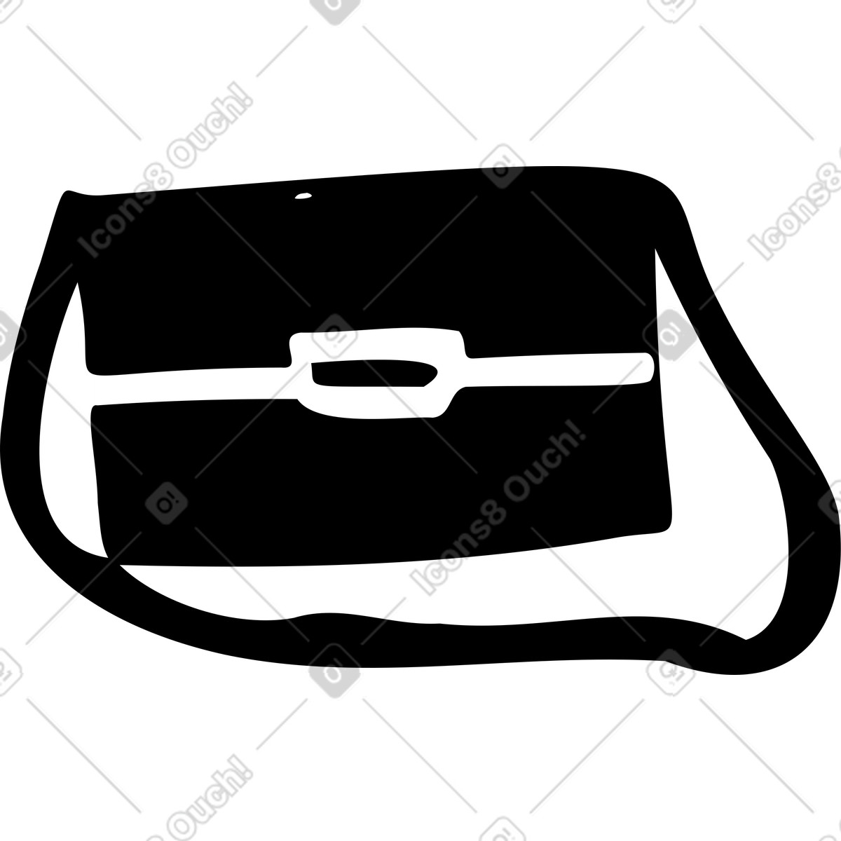 下载 Marks 风格的 小黑色包 插画，支持 PNG、SVG 格式