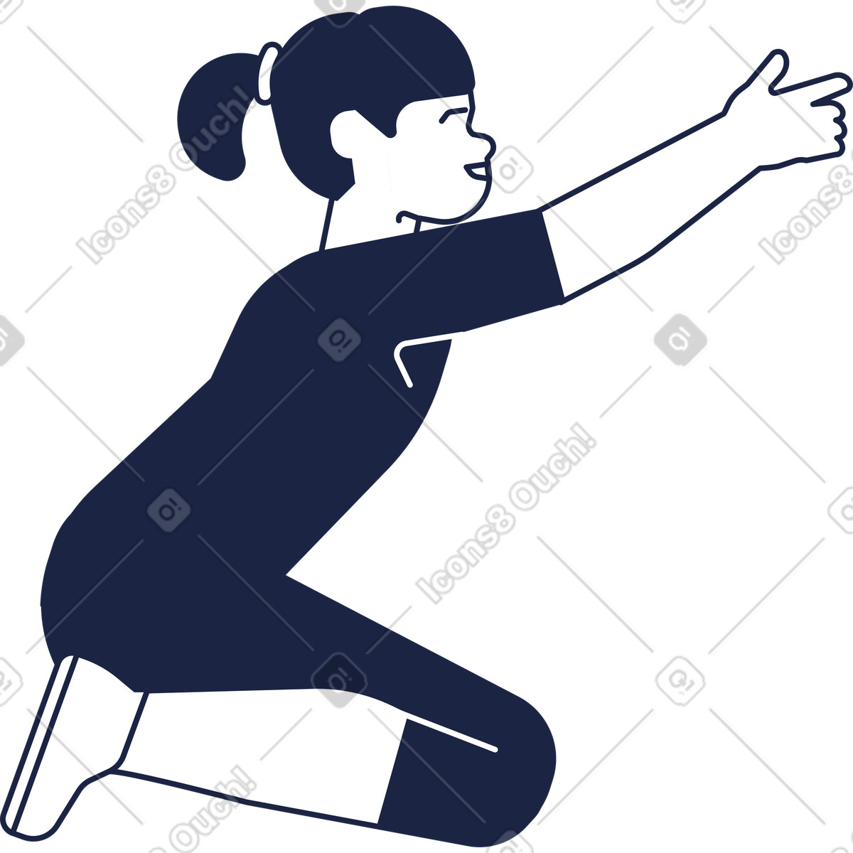 Ilustración Niño en estilo Urban Line a descargar en PNG y SVG