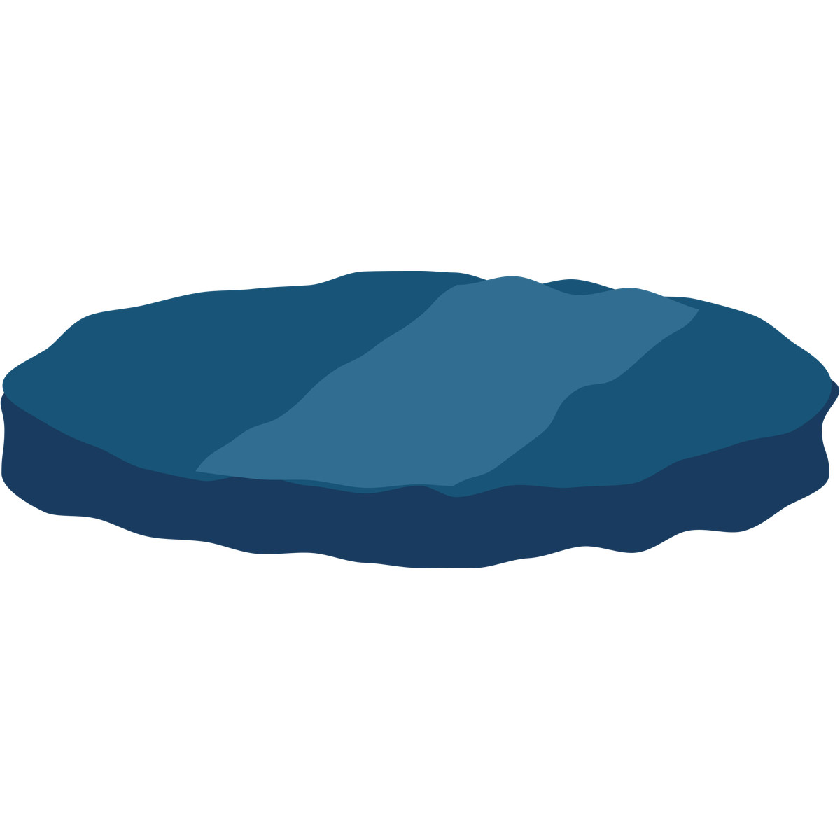 Gaming chip with irregular polygon shape in blue-Illustration im Cherry-Stil als Download PNG, SVG