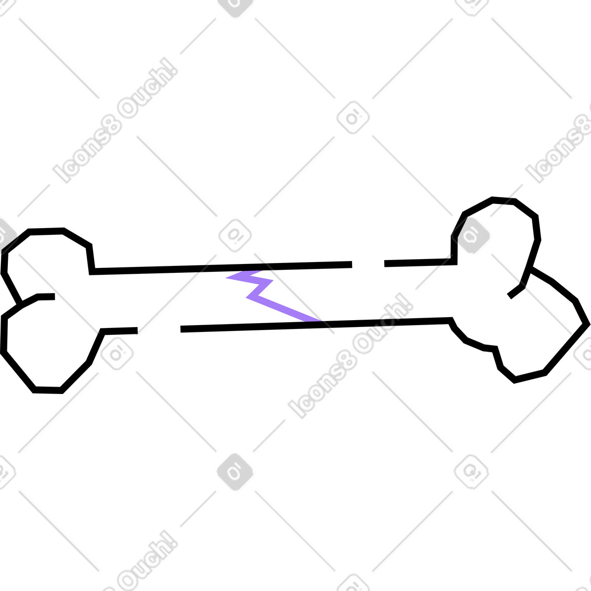 Illustration Os dans le style Amethyst à télécharger aux formats PNG, SVG