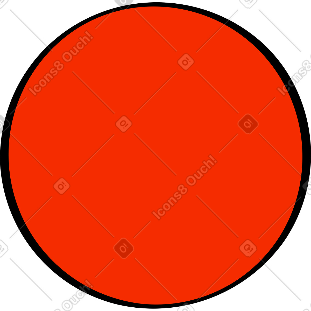 Ilustración Circulo en estilo Looney a descargar en PNG y SVG