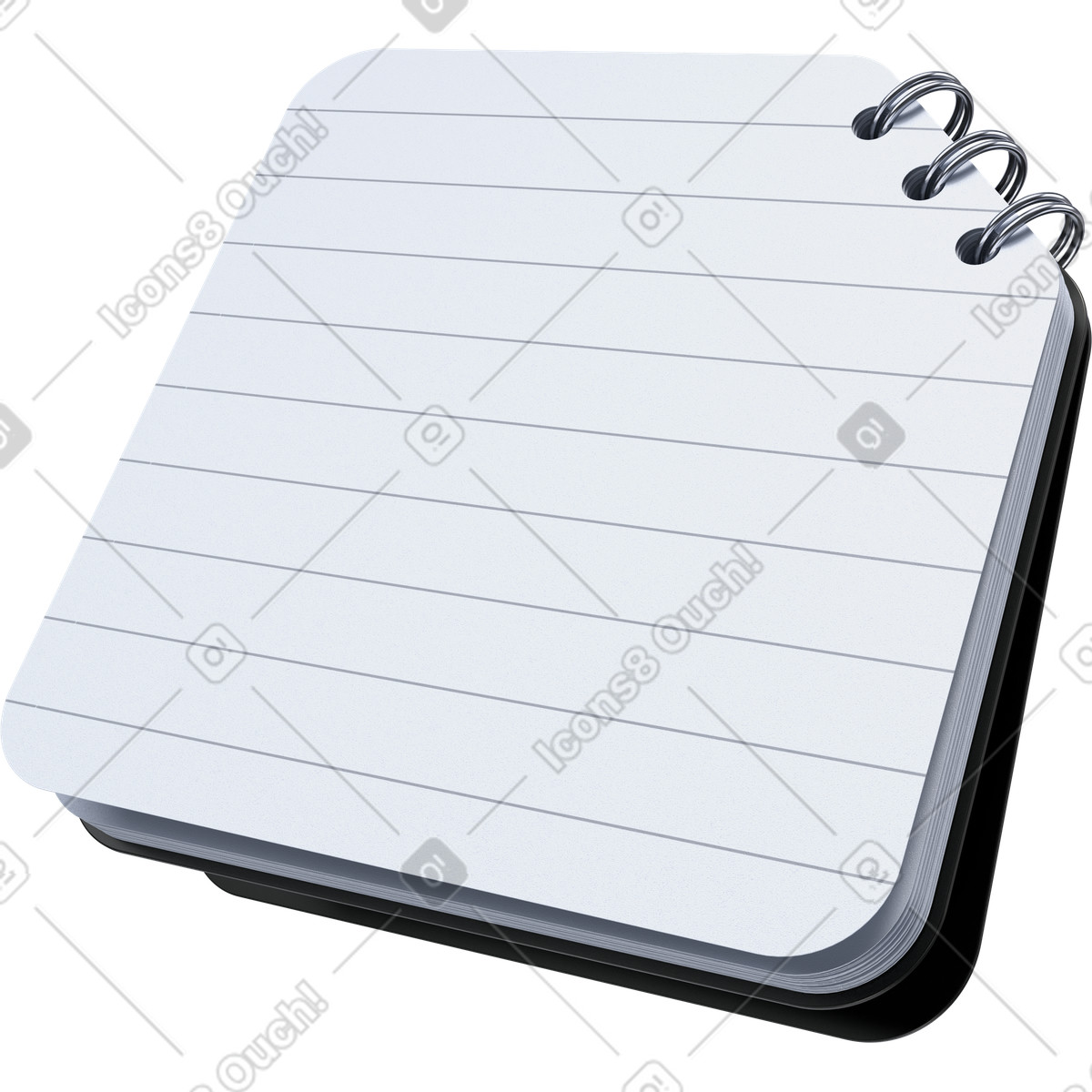 Pocket notebook, personal notes, daily planning illustration in PNG, SVG