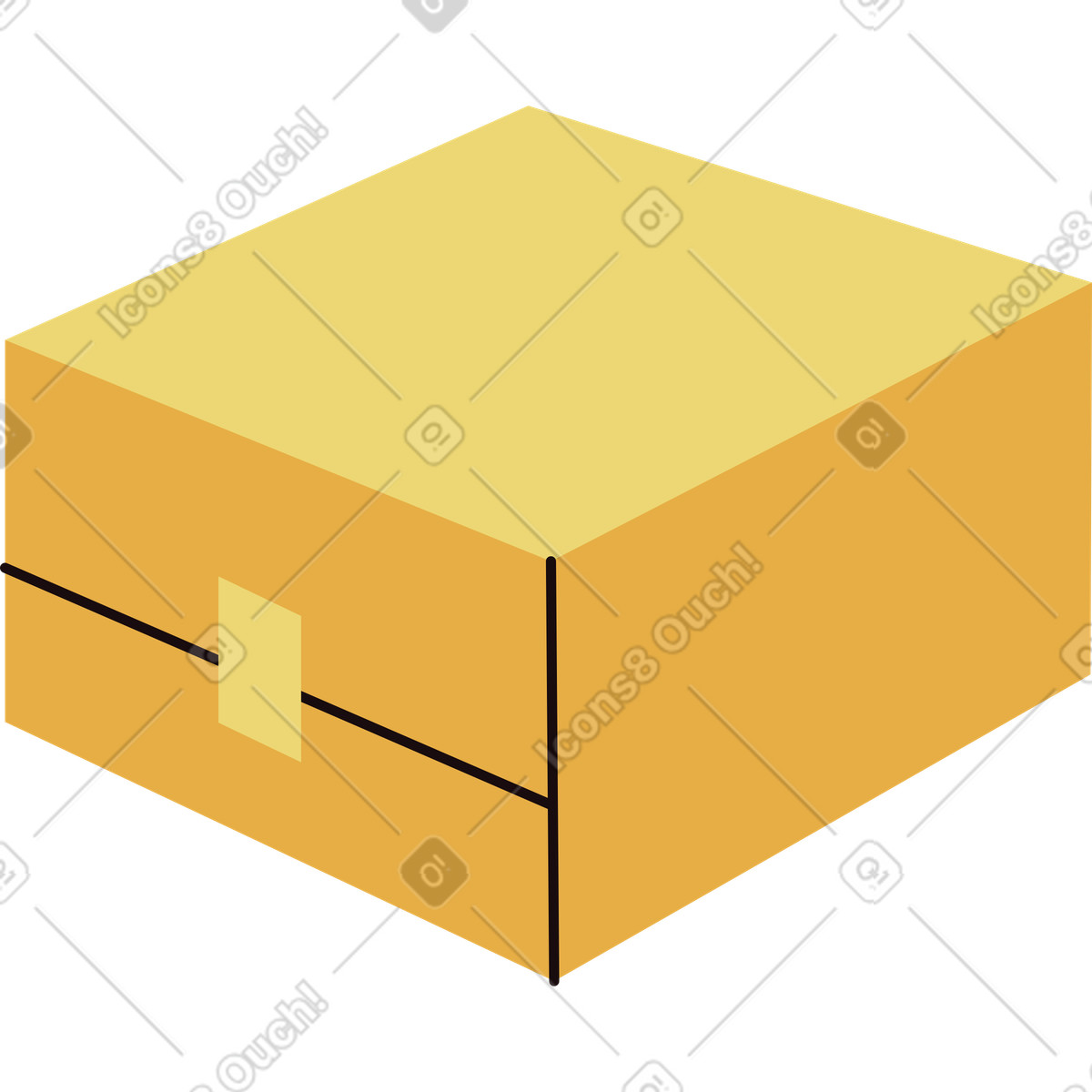 Illustration Boîte dans le style Delight à télécharger aux formats PNG, SVG