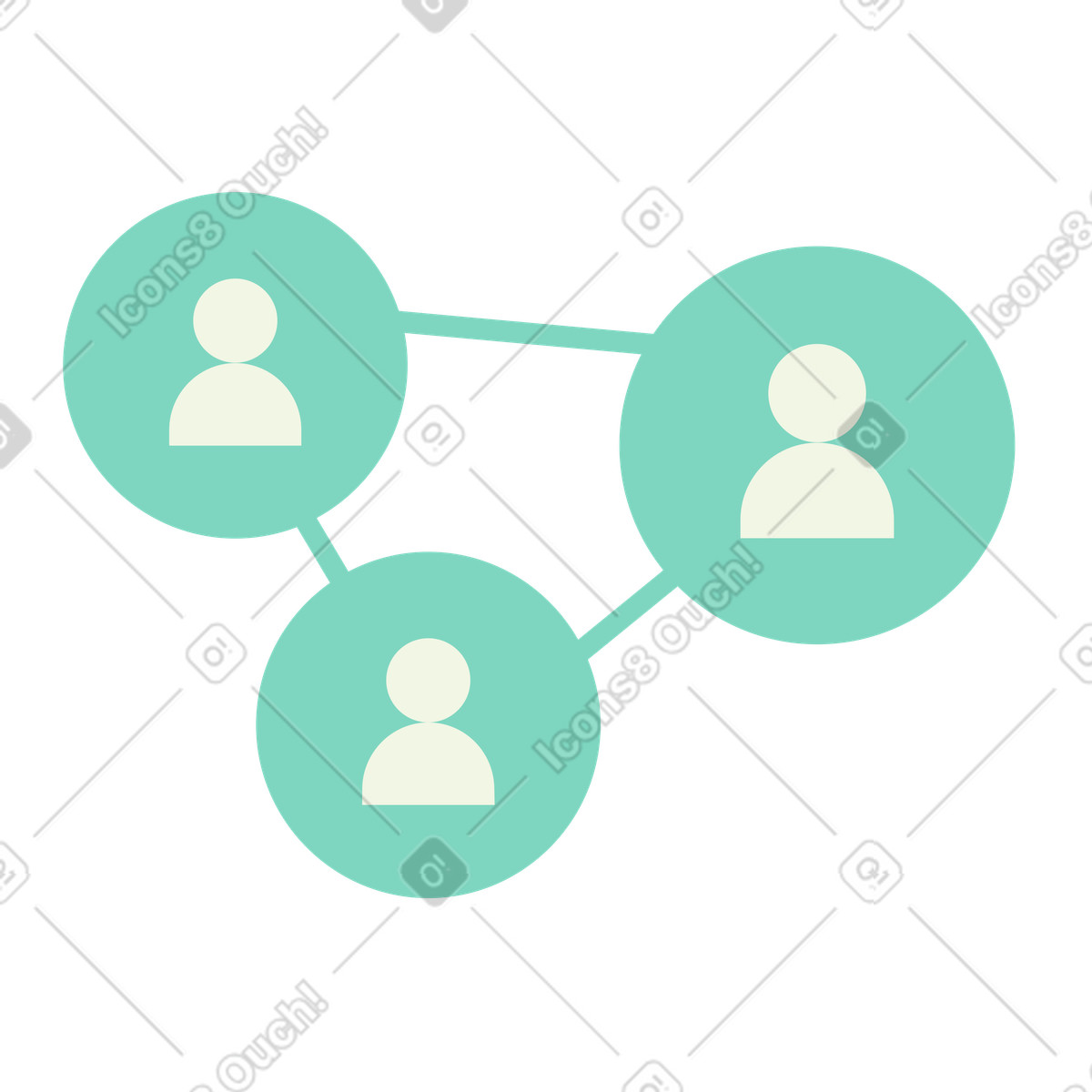 Network illustration in PNG, SVG, GIF formats