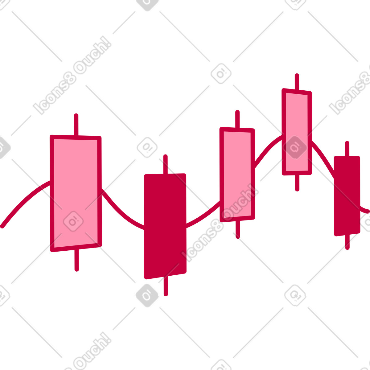 Candele giapponesi in prospettiva illustrazione stile Natty scarica PNG, SVG