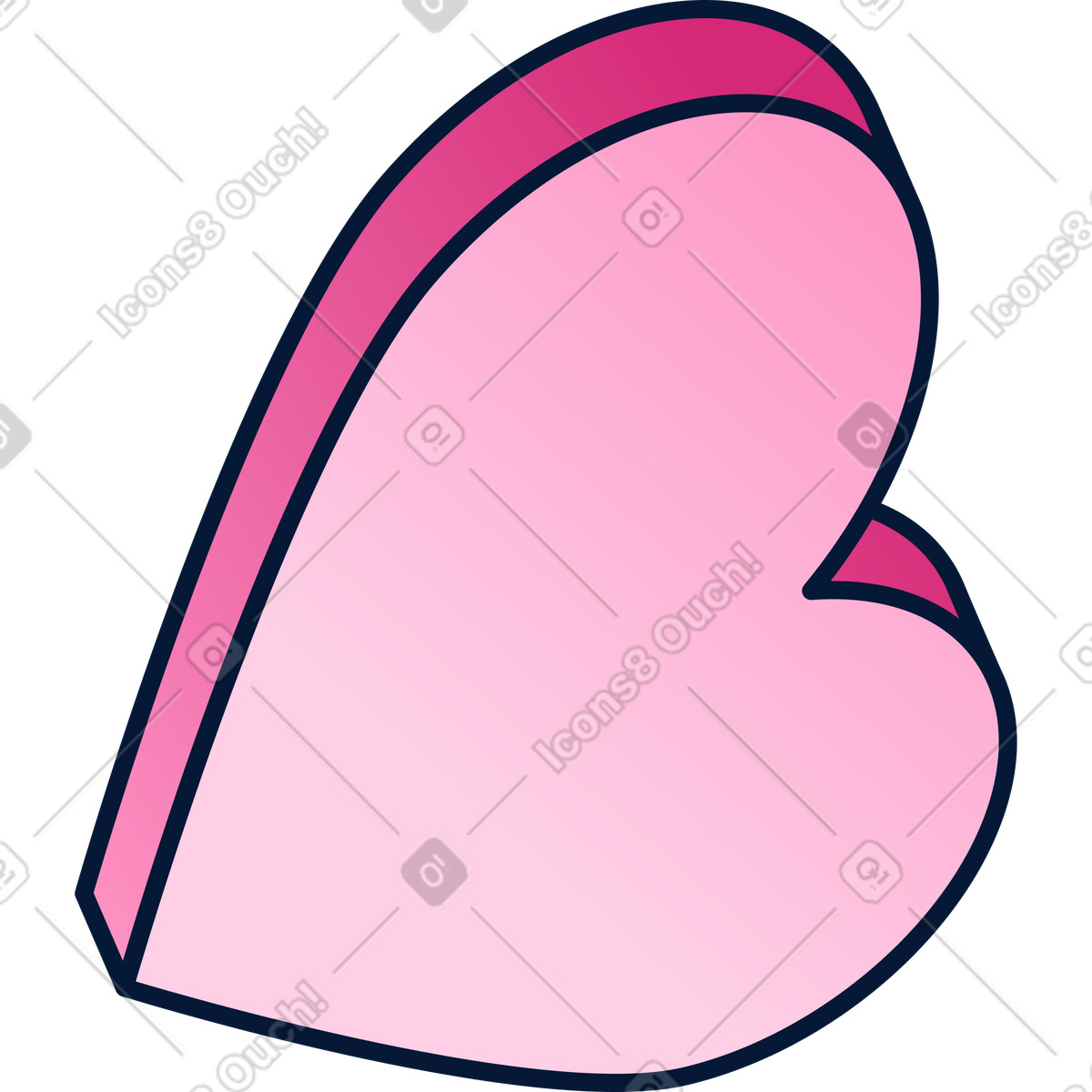 Heart illustration in Neat style download in PNG, SVG