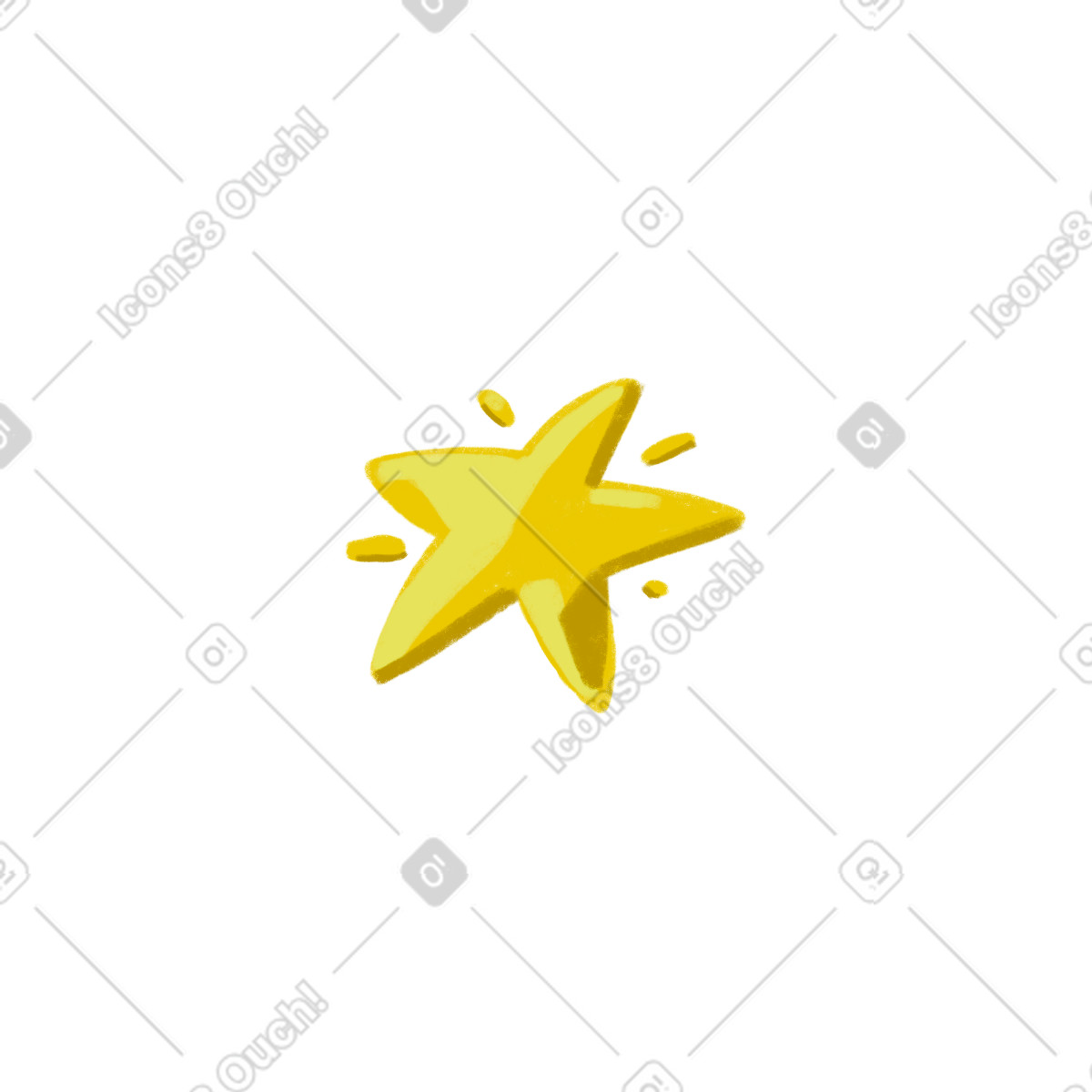 Star illustration in Atomic style download in PNG, SVG