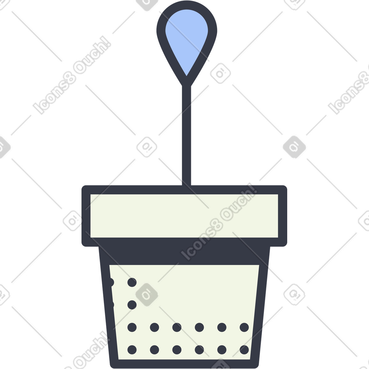 Pflanze-Illustration im Abstract-Stil als Download in PNG, SVG