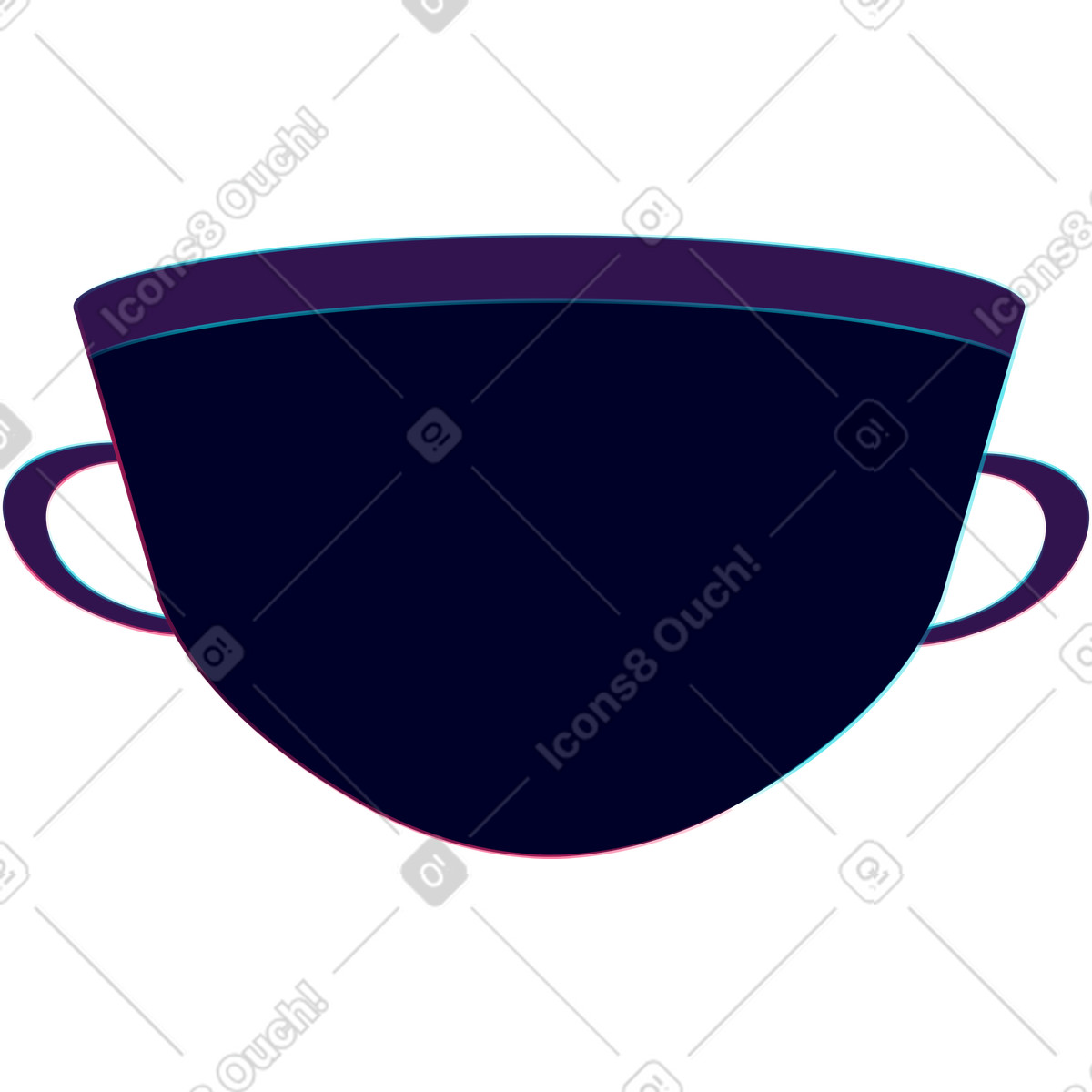 下载 Neon 风格的 釜 插画，支持 PNG、SVG 格式