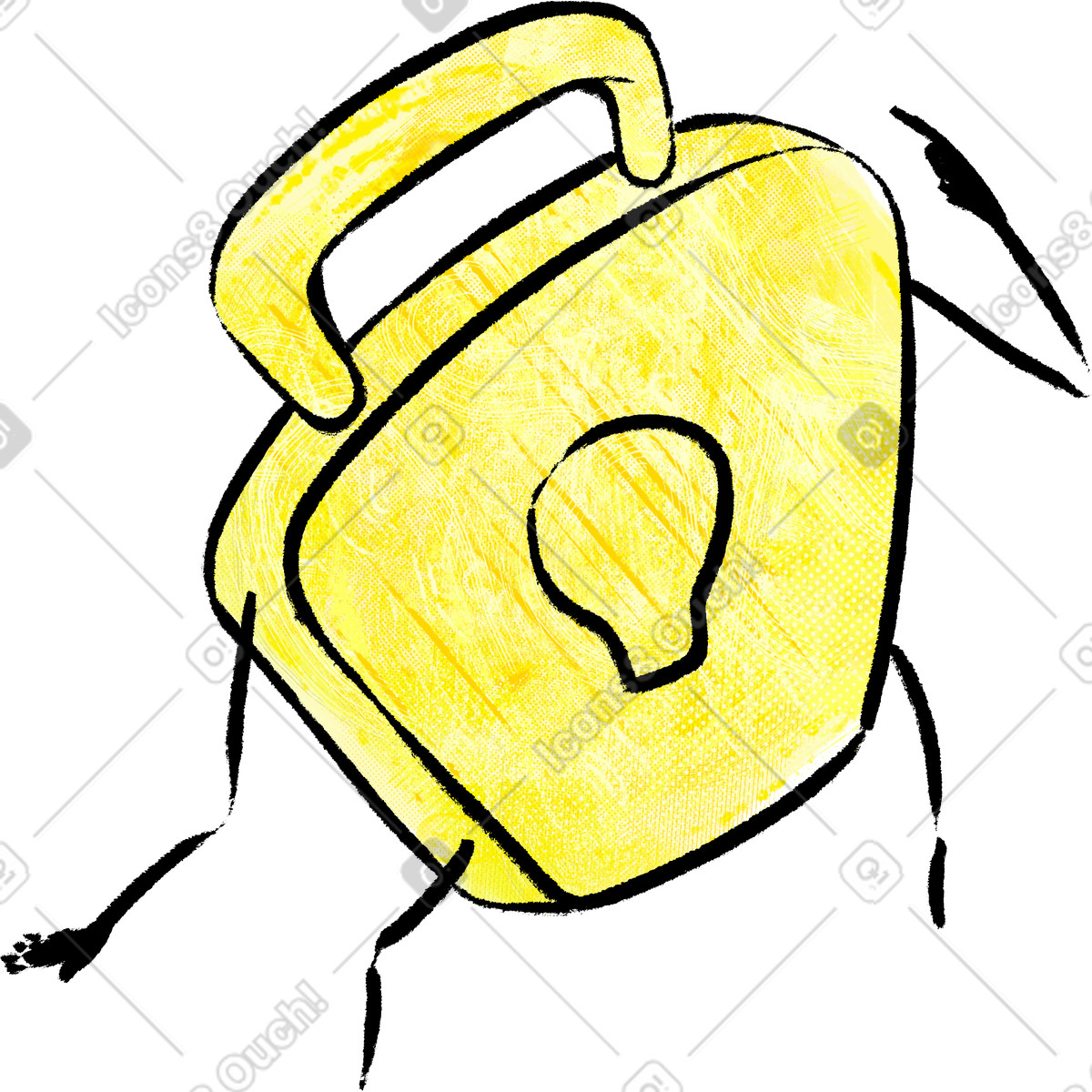 下载 Doobry 风格的 锁 插画，支持 PNG、SVG 格式