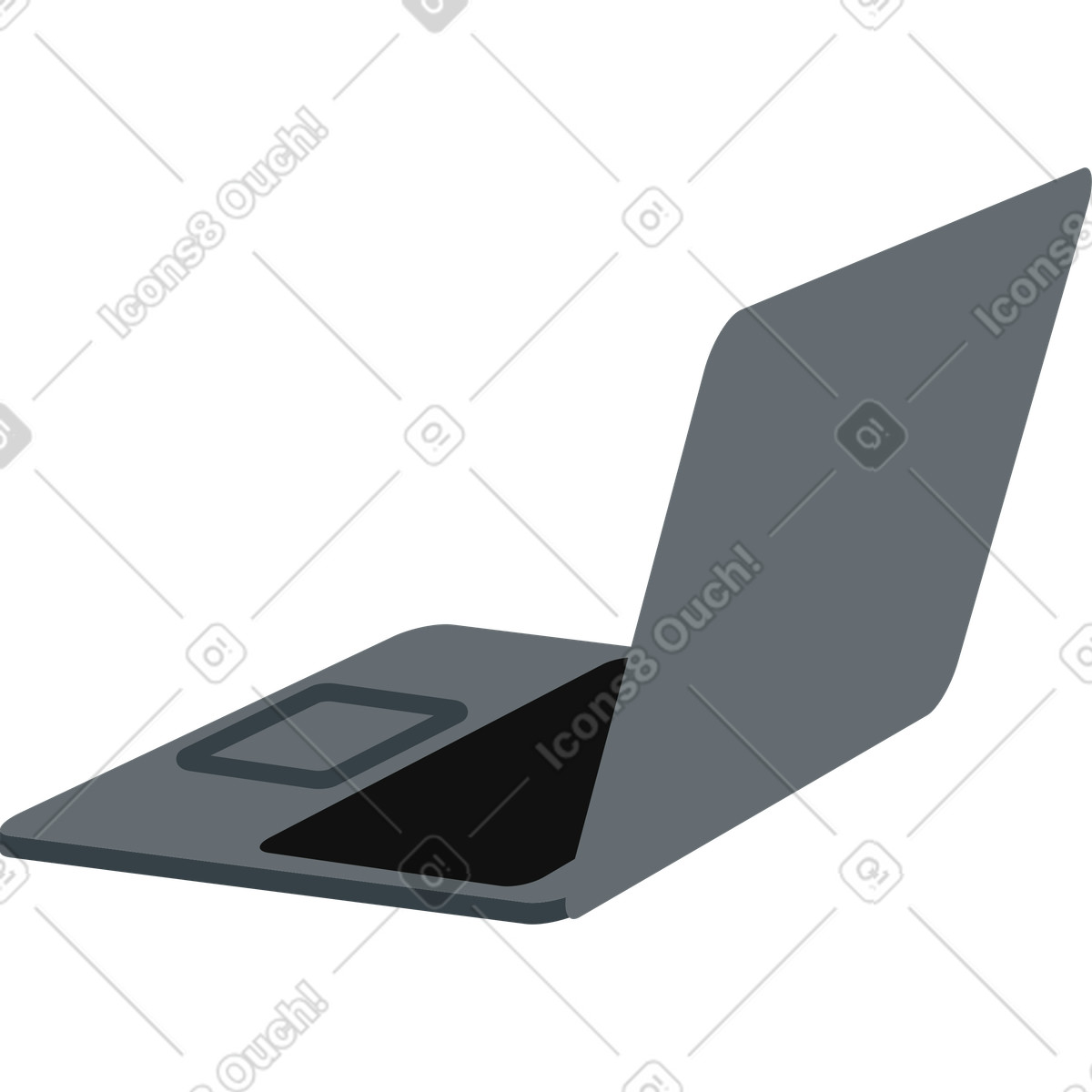 Laptop-Illustration im Active-Stil als Download in PNG, SVG