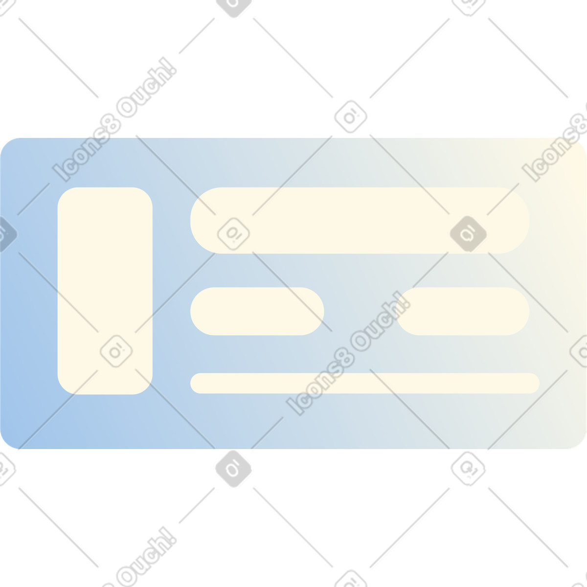 Popup with text animated illustration in GIF, Lottie (JSON), AE