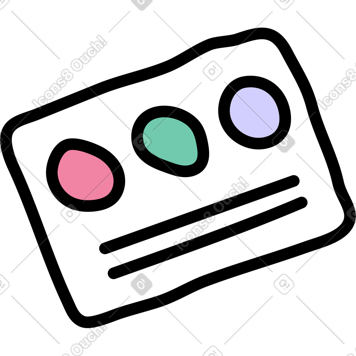 Notes スタイルの 塗料 のイラストをPNG、SVG形式でダウンロード