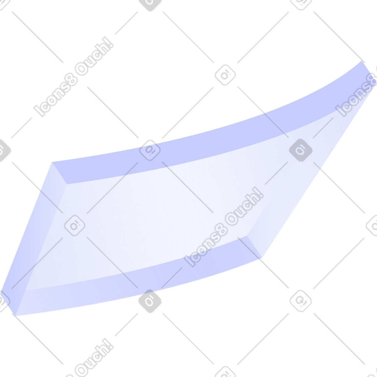 Illustration Rectangle volant lilas dans le style Quantum à télécharger aux formats PNG, SVG