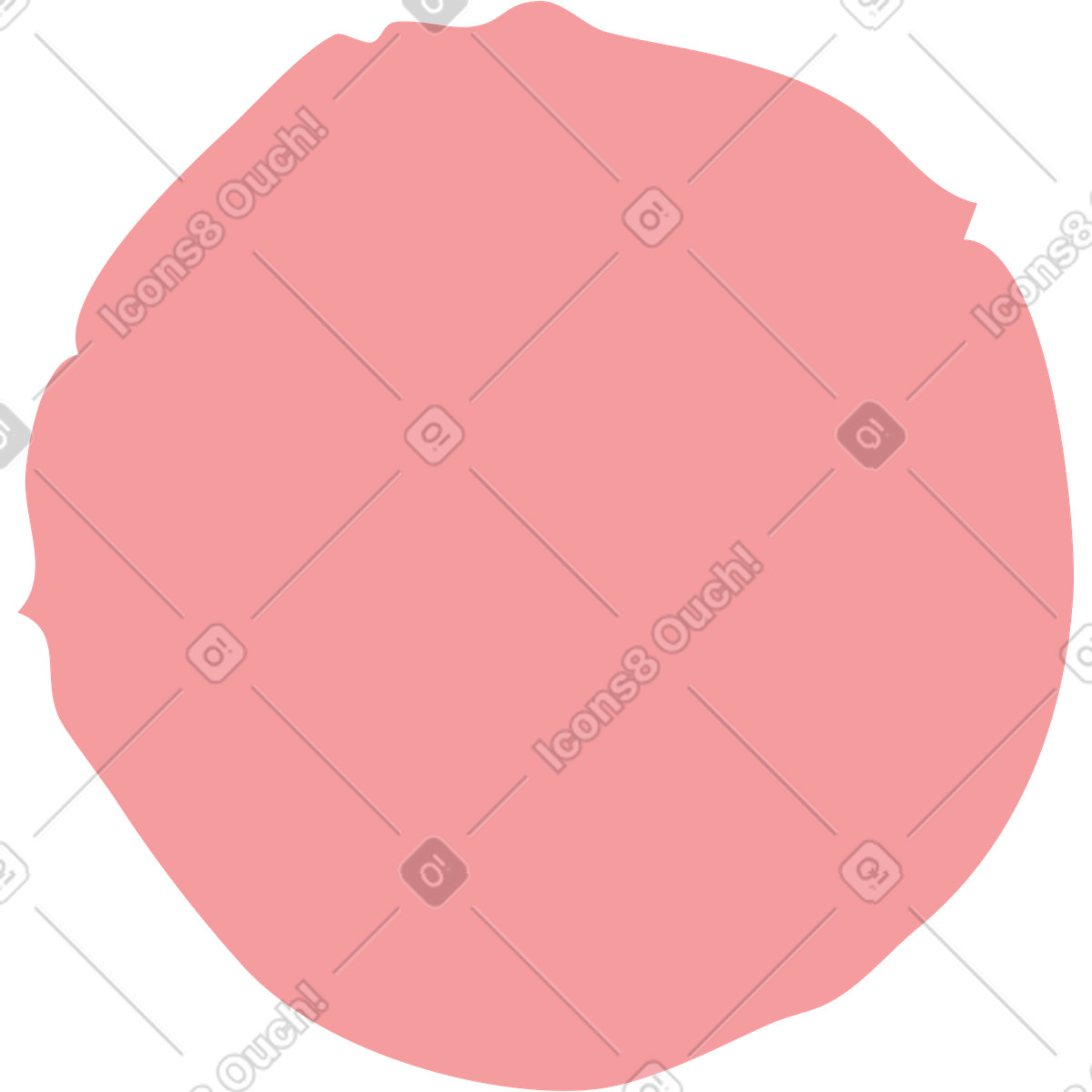 Pink circle-Illustration im Flamenco-Stil als Download in PNG, SVG