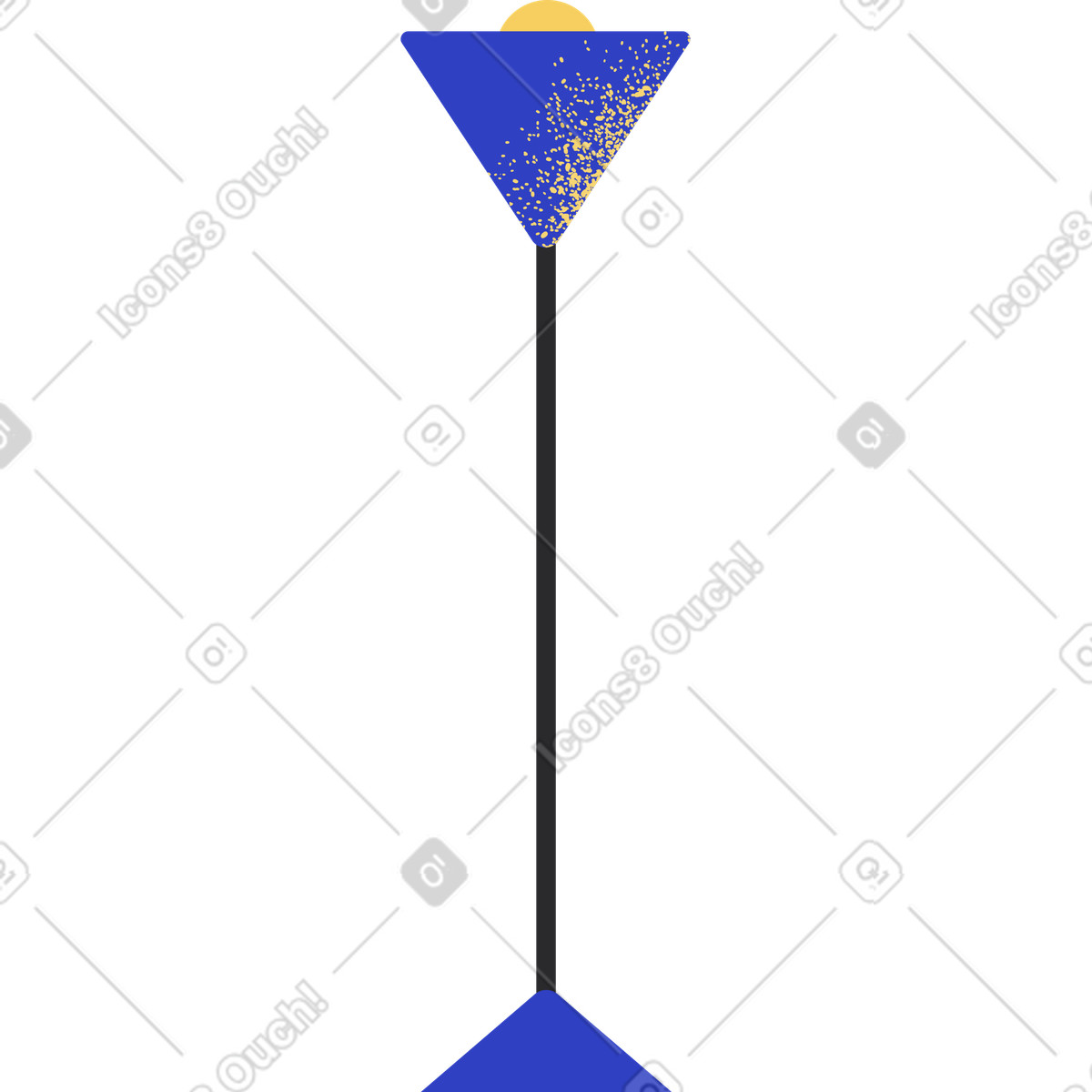 Ilustração de Luminária piso em no estilo Pablo para baixar em PNG, SVG