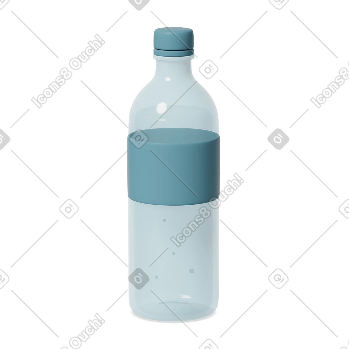 3D Casual life スタイルの Water bottle のイラストをPNG、SVG形式でダウンロード