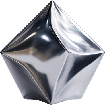 금속 3d 크리스털, 크롬 추상 코어, ai 모델링 객체, 디지털 디자인 아이콘, 미래 요소 PNG, SVG