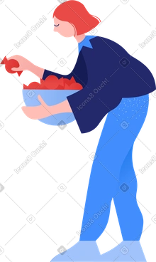 Woman with sweets PNG, SVG